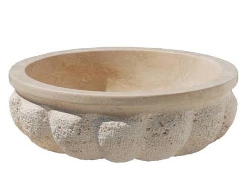 Kavun Dilimli Traverten Lavabo & Evye