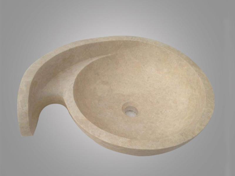 Salyangoz Traverten Lavabo