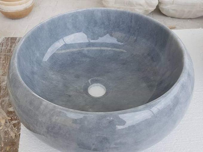 Teker Gri Mermer Lavabo & Evye