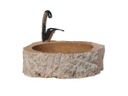 Noçe Traverten Kütük Lavabo & Evye