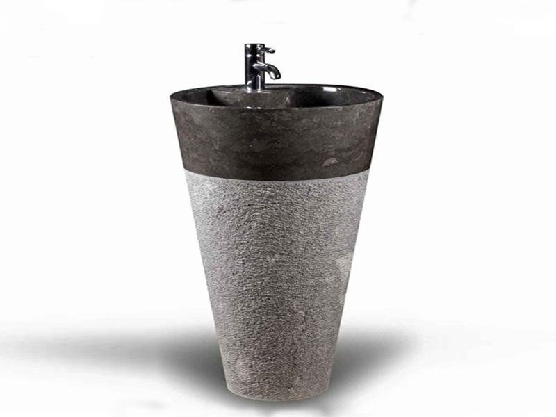 Tarama Siyah Mermer Dikey Lavabo