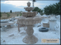 Traverten İşlemeli Uzun Fıskıye 