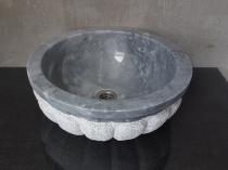 Kavun Dilimli Gri Mermer Lavabo& Evye