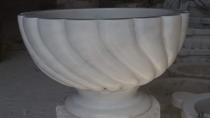 Sarıklı Afyon Beyaz Mermer Kurna