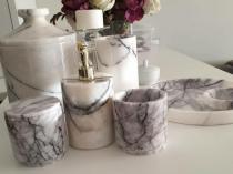 Leylak Mermer Banyo Seti 7 li